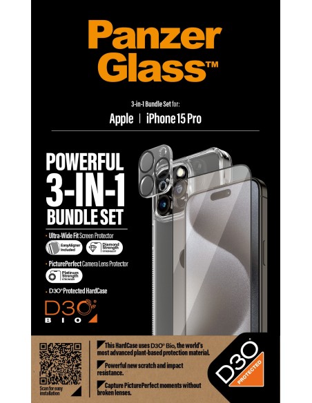 PanzerGlass B1173+2810 protector de pantalla o trasero para teléfono móvil Apple 1 pieza(s)