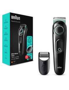 Braun BeardTrimmer 3 BT3323 AC BaterÍ­a 20 1 cm Negro, Verde