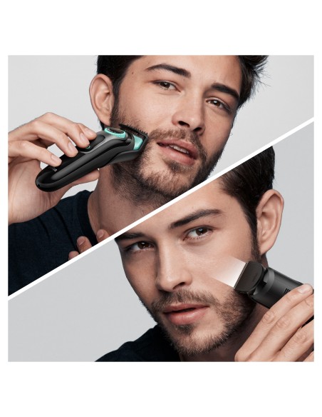 Braun BeardTrimmer 3 BT3323 AC BaterÍ­a 20 1 cm Negro, Verde