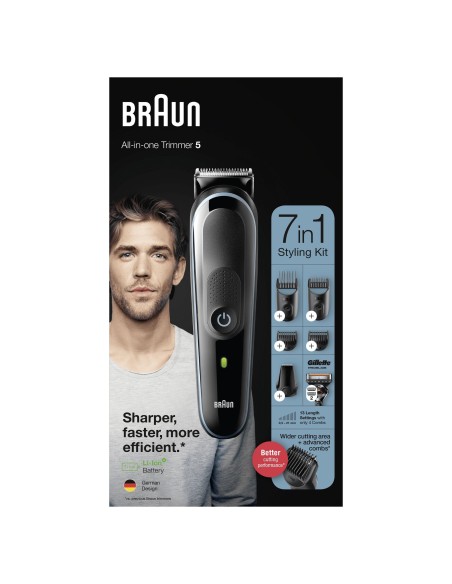 Braun All-in-one MGK5345 BaterÍ­a 2,1 cm Negro, Azul