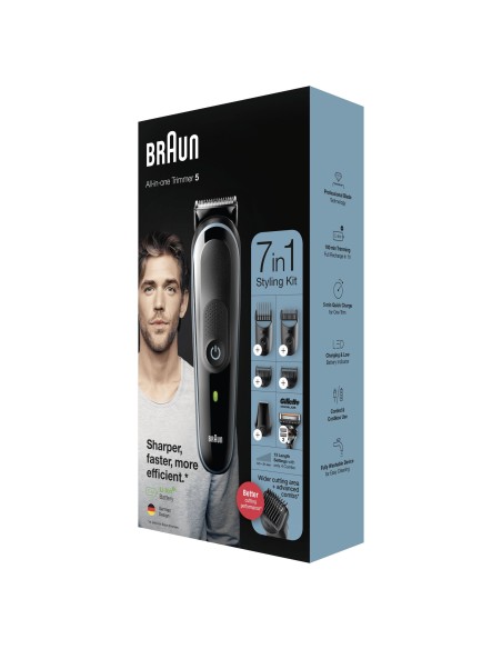 Braun All-in-one MGK5345 BaterÍ­a 2,1 cm Negro, Azul