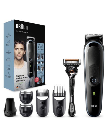 Braun All-in-one MGK5345 BaterÍ­a 2,1 cm Negro, Azul
