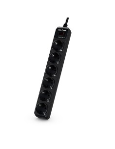 CyberPower B0620SC0-DE limitador de tensión Negro 6 salidas AC 200 - 250 V 1,8 m