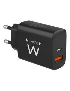 CARGADOR EWENT RAPIDO USB-C y QC3.0 20W