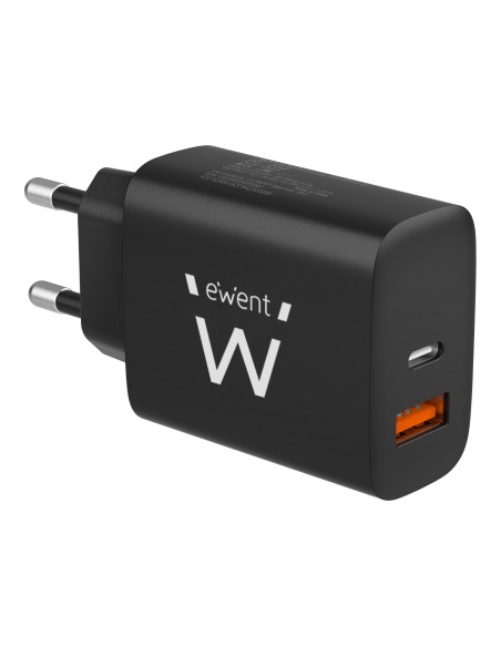 CARGADOR EWENT RAPIDO USB-C y QC3.0 20W