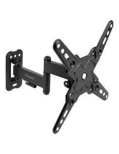 SOPORTE PARED PANTALLAS 13-43 GIRAINCLI NEGRO BRAZO GIRATORIO TOOQ LP1344TN-B