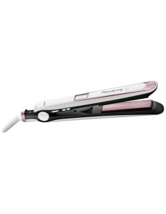Rowenta SF7460 Utensilio de peinado Plancha de pelo Caliente Rosa, Blanco 1,8 m