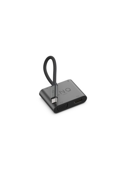LINQ byELEMENTS LQ48001 base para portátil y replicador de puertos USB 3.2 Gen 1 (3.1 Gen 1) Type-C Negro, Gris