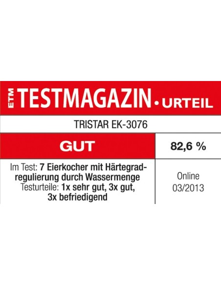 Tristar EK-3076 Cocedora de Huevos