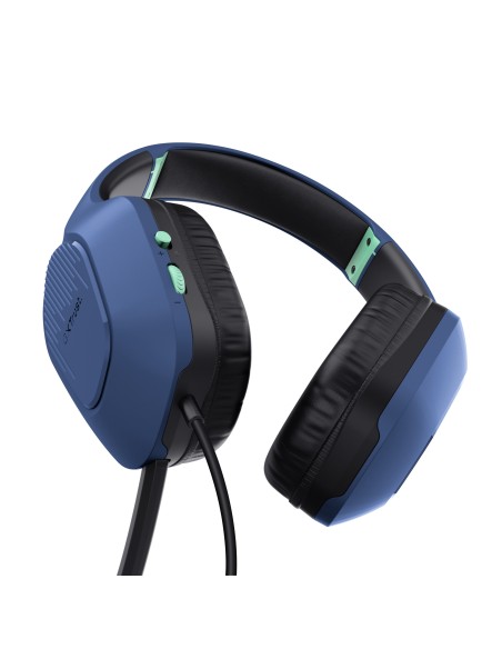 Trust GXT 415B Zirox Auriculares Alámbrico Diadema Juego Azul