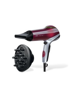 Braun HD770 2200 W Rojo, Plata
