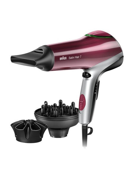 Braun HD770 2200 W Rojo, Plata