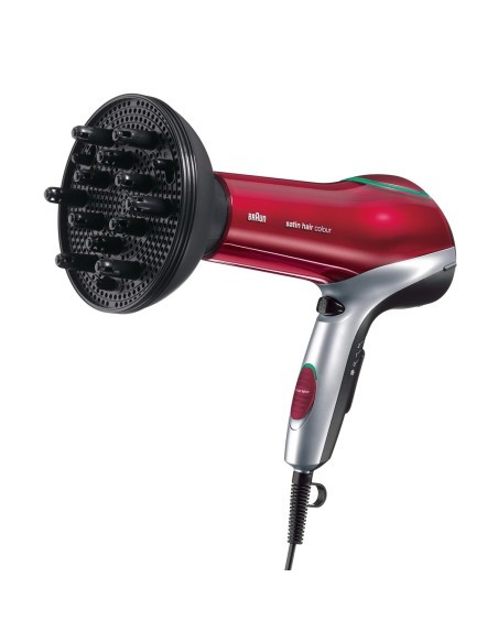 Braun HD770 2200 W Rojo, Plata