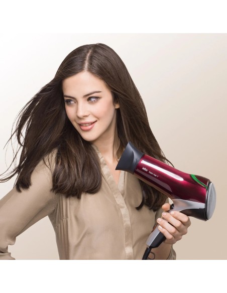 Braun HD770 2200 W Rojo, Plata