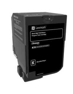Lexmark 74C2HK0 cartucho de tóner 1 pieza Original Negro