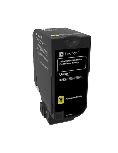 Lexmark 74C2SY0 cartucho de tóner 1 pieza Original Amarillo