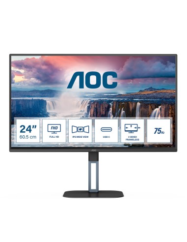 AOC V5 24V5CE 60,5 cm (23.8") 1920 x 1080 Pixeles Full HD LED Negro