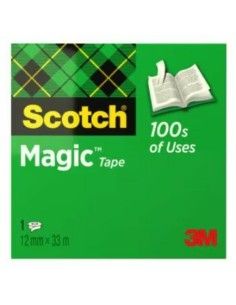 CINTA ADHESIVA INVISIBLE 3M - 33M x 12MM - SCOTCH MAGIC