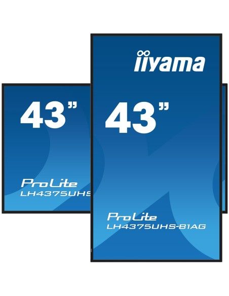 iiyama LH4375UHS-B1AG pantalla de señalización 108 cm (42.5") LCD 500 cd   m² 4K Ultra HD Procesador incorporado Android 8.0 18 