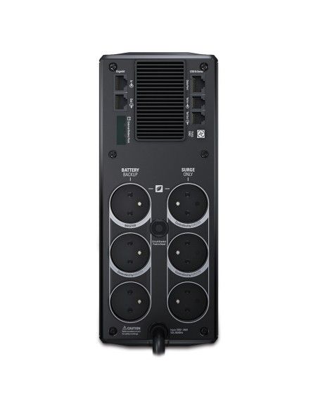 APC Sistema de alimentación ininterrumpida (UPS) 1200 VA 865 W Negro