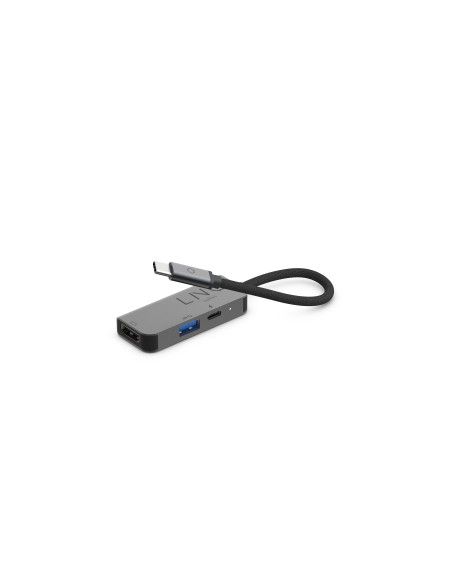 LINQ byELEMENTS LQ48000 base para portátil y replicador de puertos USB 3.2 Gen 1 (3.1 Gen 1) Type-C Negro, Gris