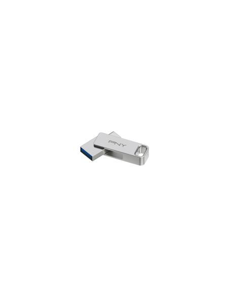 PNY DUO LINK unidad flash USB 128 GB USB Type-A / USB Type-C 3.2 Gen 1 (3.1 Gen 1) Acero inoxidable