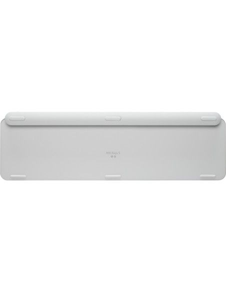 Logitech MX Keys S teclado RF Wireless + Bluetooth Portugués Aluminio, Blanco