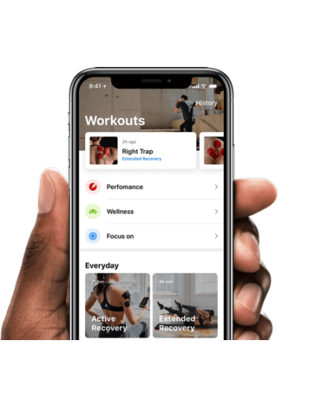 Theragun PowerDot 2.0 Uno estimulador muscular electrónico Unidad de electrodos Rojo