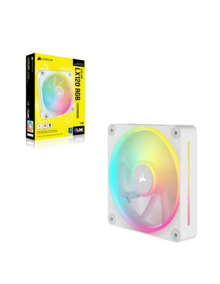 Corsair iCUE LINK LX120 RGB Carcasa del ordenador Ventilador 12 cm Blanco 1 pieza(s)