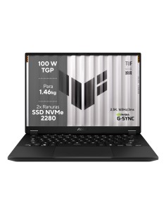 ASUS TUF Gaming FA401UU-RG025 - Ordenador Portátil Gaming de 14" WQXGA (AMD Ryzen 7 8845HS, 32GB RAM, 1TB SSD, NVIDIA RTX 4050 6