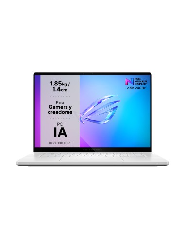 ASUS ROG Zephyrus G16 OLED GA605WV-QR016W - Portátil Gaming de 16" WQXGA 240Hz (AMD Ryzen AI 9 HX 370, 32GB RAM, 1TB SSD, RTX 40