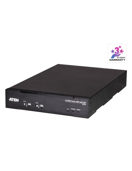 ATEN Amplificador de potencia de 2 x 120 W con DSP