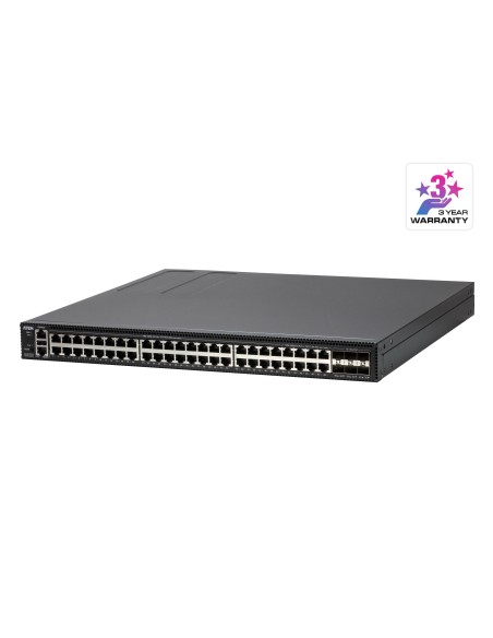ATEN Conmutador gestionado Ethernet Gigabit de capa 2+ de 54 puertos con PoE