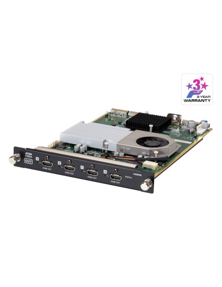 ATEN VW884-AT procesador de pared de vídeo Negro, Verde, Metálico 54,72 W