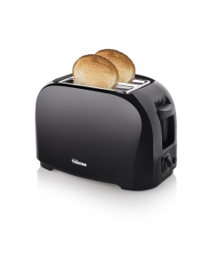 TOSTADOR DE PAN TRISTAR 800W 2 RANURAS CORTAS 6 NIVELES DE TOSTADO CALIENTA PANECILLO NEGRO BR-1025