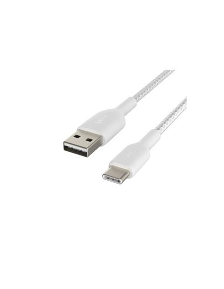 Cable Belkin USB A macho/USB C macho 1 m Blanco
