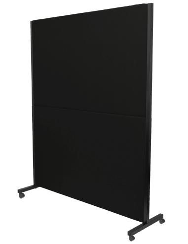 Piqueras y Crespo Biombo Valdeganga bali negro con ruedas con freno
