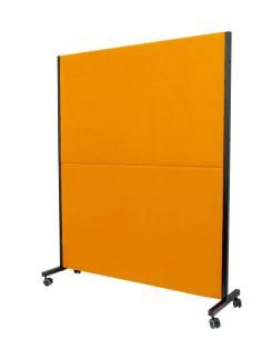 Piqueras y Crespo Biombo Valdeganga bali naranja con ruedas con freno