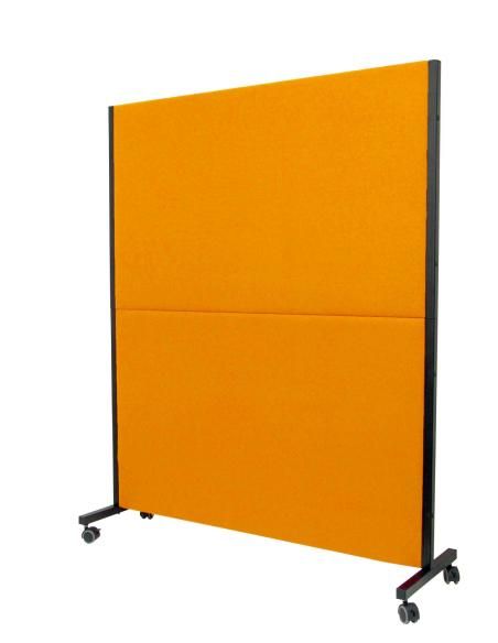 Piqueras y Crespo Biombo Valdeganga bali naranja con ruedas con freno