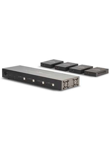 Lindy 38328 extensor audio video Transmisor y receptor de señales AV Negro