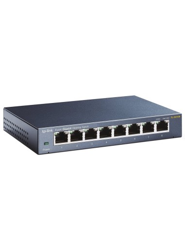 SWITCH TP-LINK SG108E 8PTOS GIGABIT NEGRO TL-SG108 V3