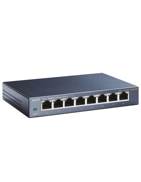 SWITCH TP-LINK SG108E 8PTOS GIGABIT NEGRO TL-SG108 V3