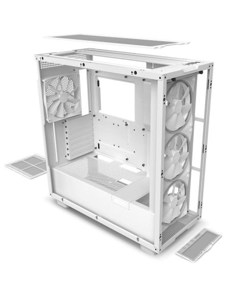 CAJA ATX SEMITORRE NZXT H7 ELITE RGB BLANCA CRISTAL CM-H71EW-02