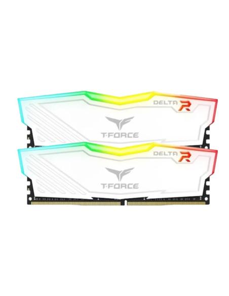 MEMORIA KIT DDR4 16GB (2X8GB) PC4-28800 3600MHZ TEAMGROUP DELTA RGB BLANCO