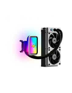 REFRIGERADOR LIQUIDO CPU HYTE Q60 RGB 240 2X120 DISPLAY LCD IPS FAN-HYTE-Q60-BW