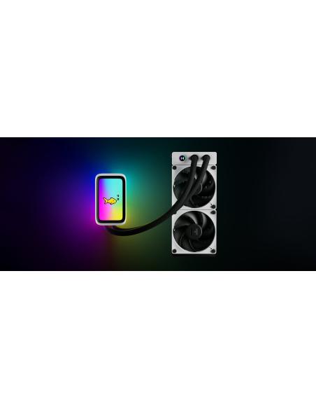 REFRIGERADOR LIQUIDO CPU HYTE Q60 RGB 240 2X120 DISPLAY LCD IPS FAN-HYTE-Q60-BW
