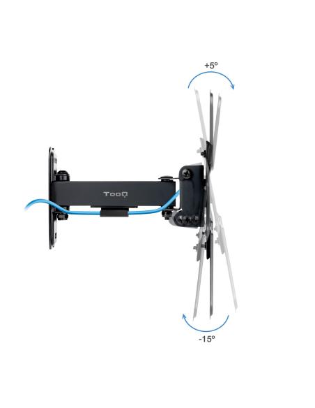 SOPORTE PARED PANTALLAS 13-43 GIRAINCLI NEGRO BRAZO CORTO TOOQ LP1343TN-B