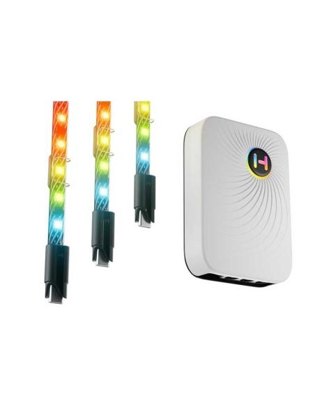 ACCESORIOS HYTE ILUMINACION TIRAS RGB LS10 PACK 3  NP50 ACC-HYTE-LS10-B-3NP