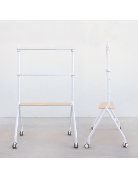 SOPORTE SUELO RUEDAS ILOVE PANTALLAS 49-80 BLANCO TOOQ FS20207M-W