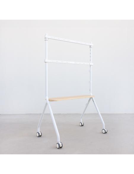 SOPORTE SUELO RUEDAS ILOVE PANTALLAS 49-80 BLANCO TOOQ FS20207M-W